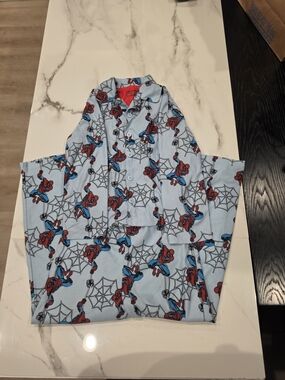 Light Blue Spider-Man Kids Pajama Set - Marvel